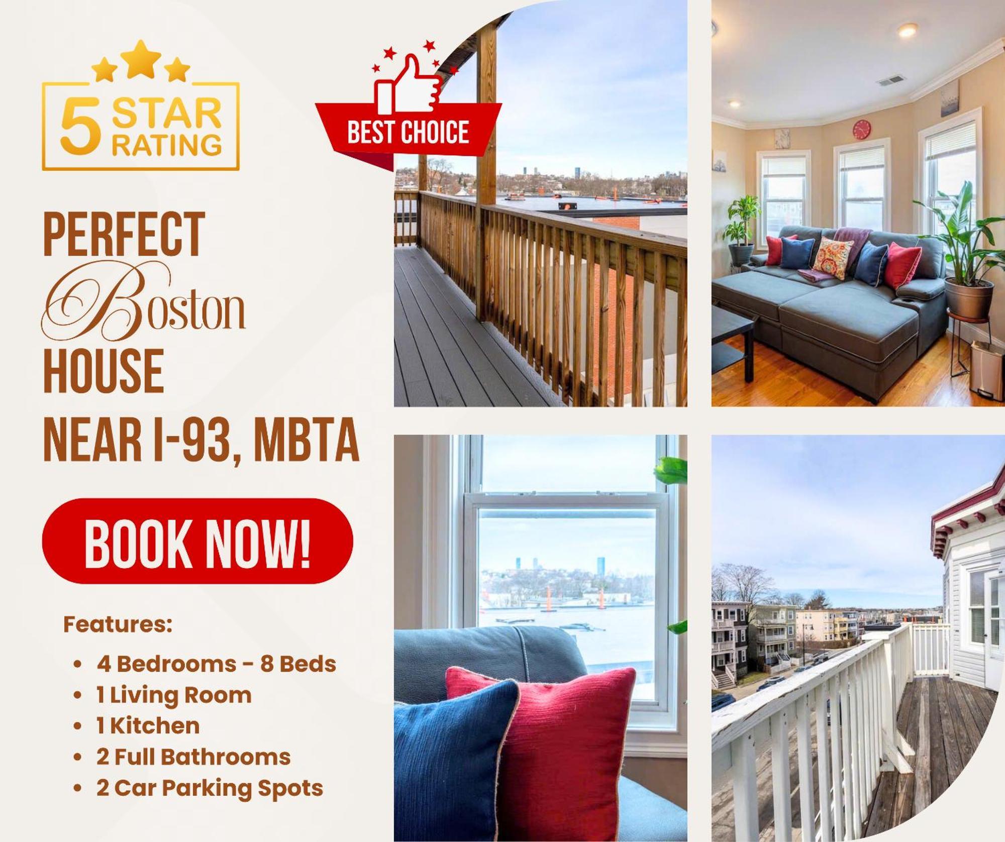 90 - 4Br Dorchester - Sleek Apt Near Marina Bay Boston Exterior photo